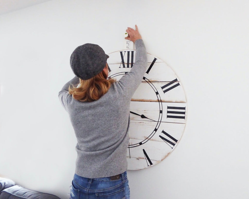 How To Hang A BIG Clock - In No Time